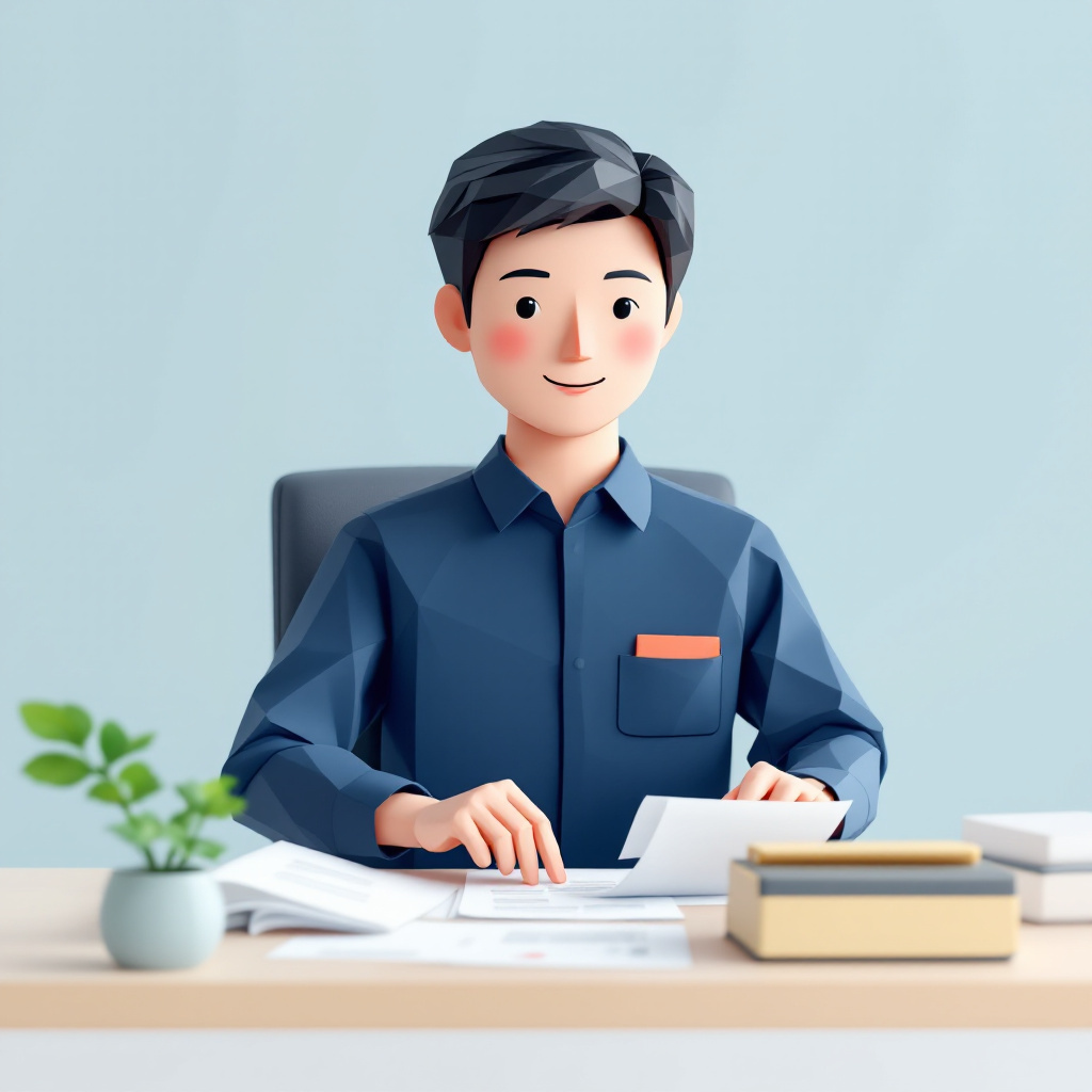 一般事務のキャラクターイラスト