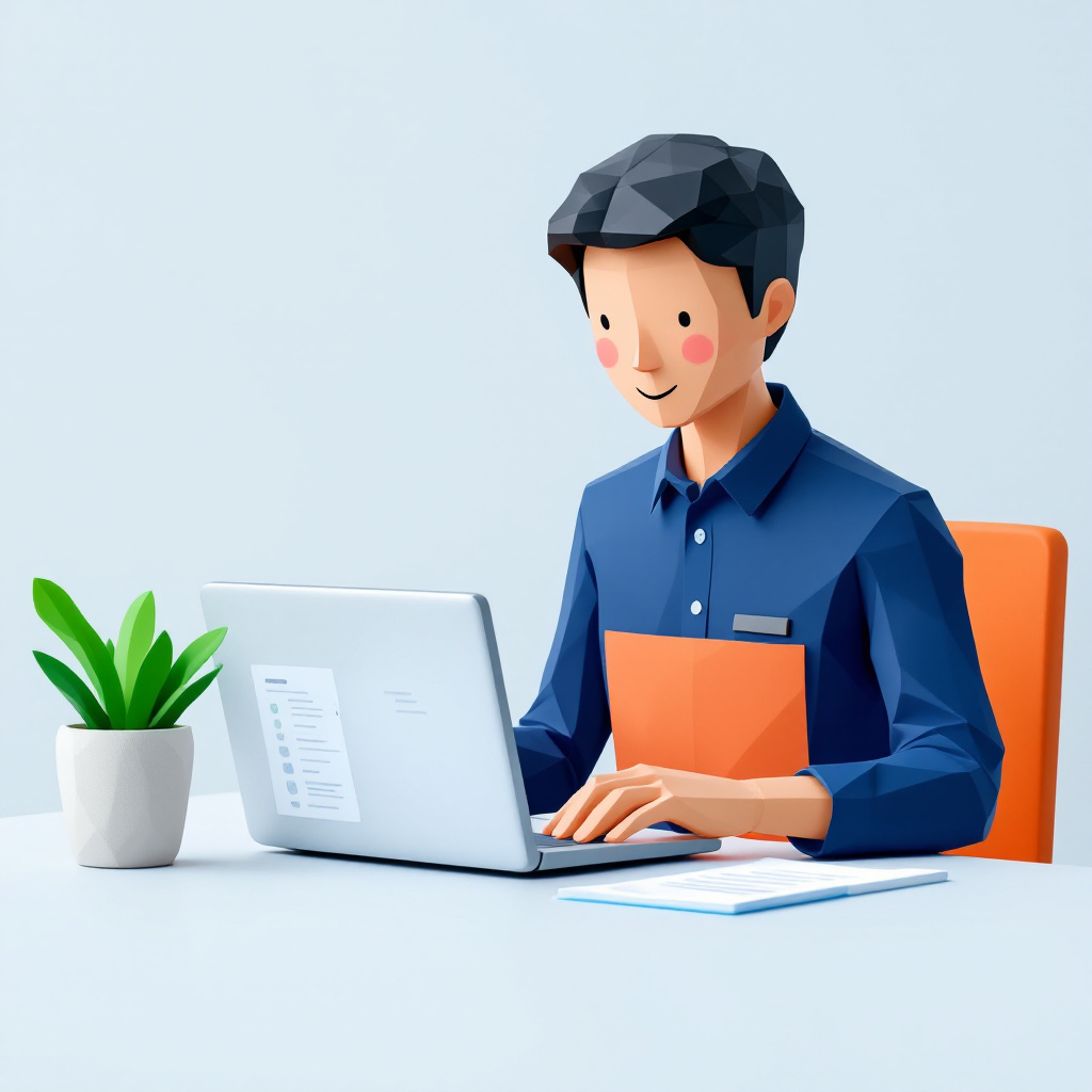 人事労務のキャラクターイラスト